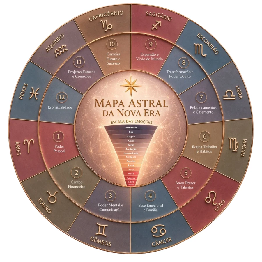 Mapa Astral da Nova Era — Escala das Emoções